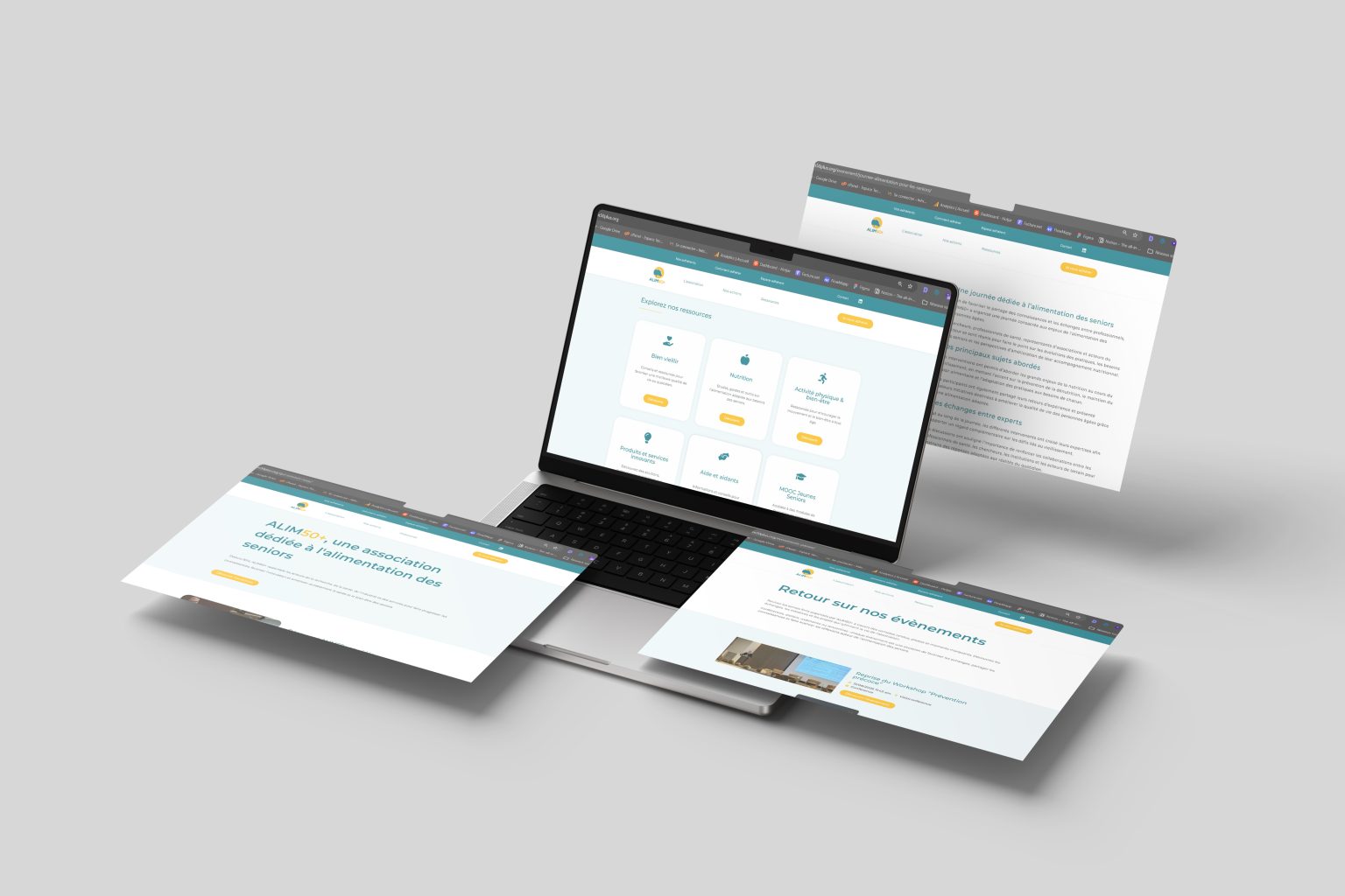 Mockup site ALIM50+